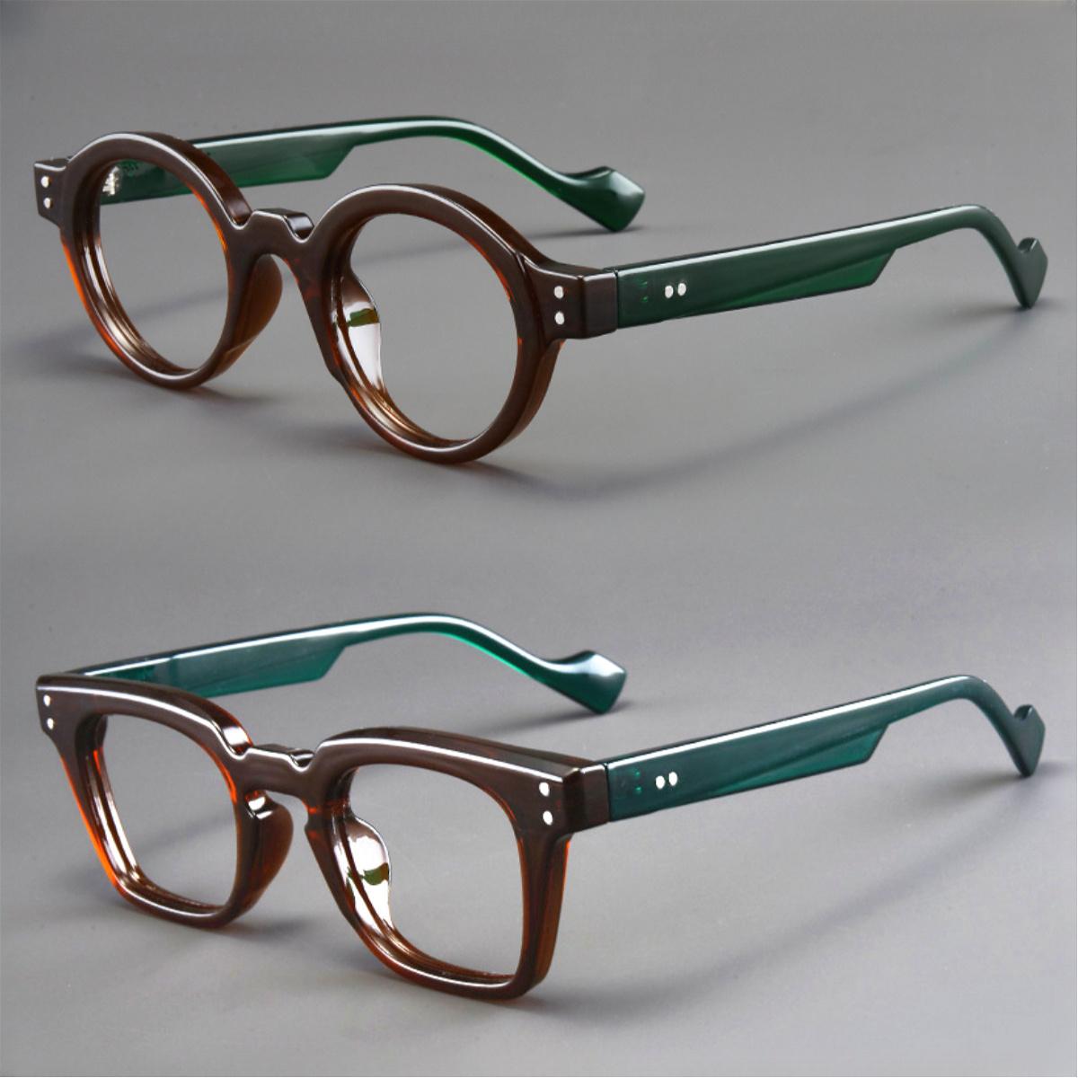 

New Men Women Round&Square Frame Boho Y2K Reading Glasses Anti Blue Light Eyewear Spectacles Fashion Presbyopic Eyeglasses +300 зелёный