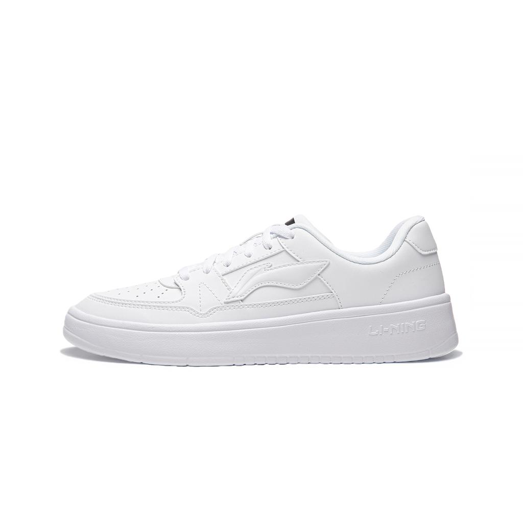 Li Ning Yue Lin 1.0 Casual Versatile Thick Sole Sneakers Lightweight Breathable Low Top Skate Shoes Kids sneakers White AGCV492-2