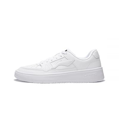Zapatillas casuales versátiles Li Ning Yue Lin 1.0 de suela gruesa, ligeras, transpirables, de caña baja, zapatos de skate para niños, zapatillas para niños, blanco AGCV492-2