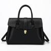 Large Capacity Tote Bag Women Stylish Everyday Shoulder PU Leather Zip Multi-Compartment Organizer