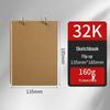 Thickened Sketchbook: 16 Coil-Bound Sheets, 8 Drawing Pages for Kids, Free Shipping