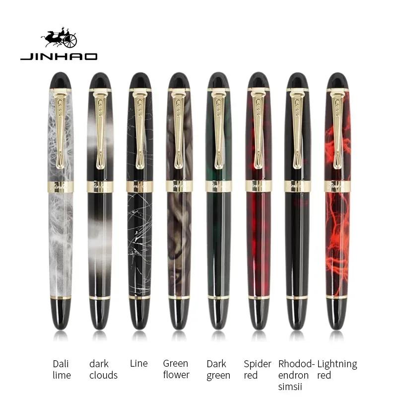 Jinhao X450 Luxury Fountain Pen High Quality Metal Inking Pens for Office School Supplies Stationery Pens for Writing