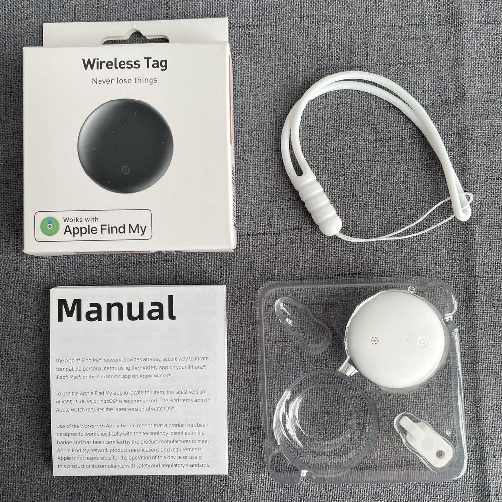 MFI-zertifizierter Bluetooth Anti-Verlust-Tracker für Geldbörsen, Schlüssel, Haustiere, Kinder und ältere Menschen - Kompatibel mit iOS Find My.