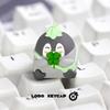 Penguin Positive Energy Keycap: Cute Resin ESC for Mechanical Keyboards