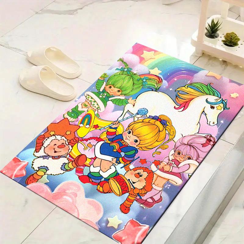 Rainbow Brite Carpet Rug for Living Room Bedroom Home Sofa Decoration,Kids play Non-slip Floor Mat