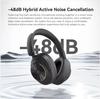 Oneodio Focus A6 -48dB ANC Wireless Bluetooth 6.0 Headphones Hybrid Active Noise Cancelling Over-Ear Headset with Mic Hi-Res APP