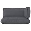 Pallet Cushion Set 3 Pcs Anthracite Oxford Fabric