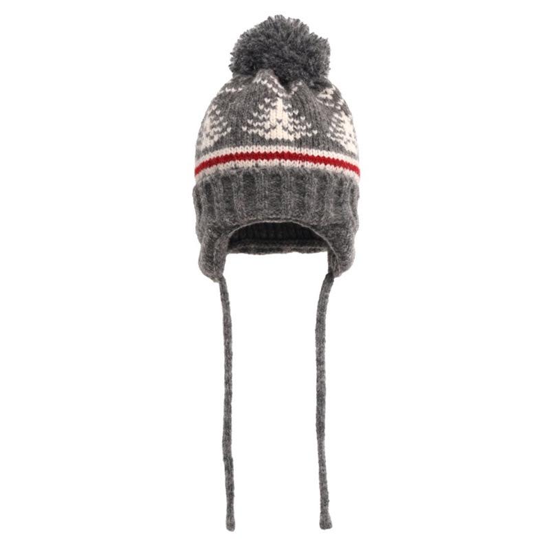 

Комплект женской зимней шерстяной шапки и шарфа 2025: Плотный, Теплый Дизайн Рождественской Елки с Защитой Ушей M (56-58cm)