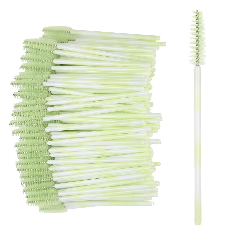 200pcs Disposable Portable Lash Brush Travel Mascara Eyelash Brush Makeup Tool Accessory