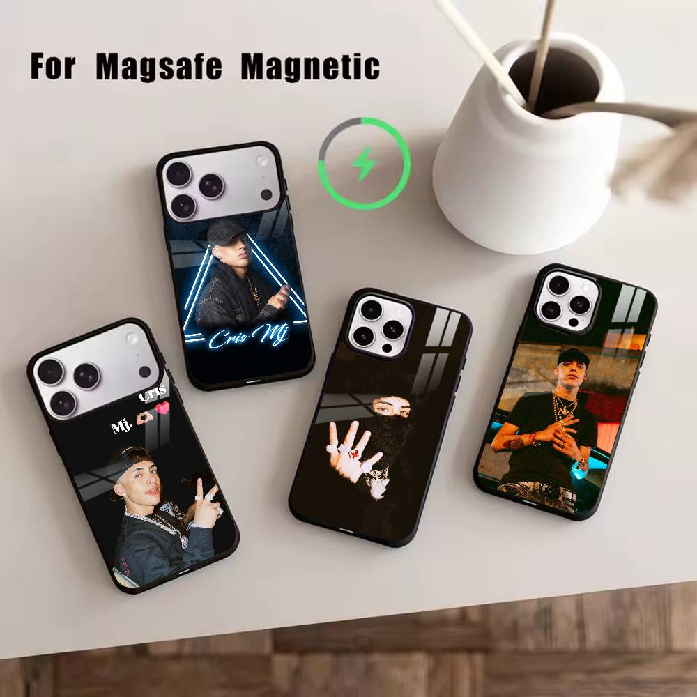 Cris M-J -Singer Phone Case For iPhone17,16,15,14,13,12,11 Plus,Pro Magnetic For Magsafe Wireless Charging