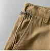Men's Plus Size Loose Fit Pure Cotton Cargo Pants with Big Pockets - Straight Leg Casual Long Pants