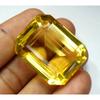 130 Ct Natural Brazilian Yellow Topaz Emerald Cut Premium  Certified Gemstone