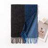 Elegant Plaid Faux Cashmere Scarf Women Warm Winter Wrap Office Commute Neck Warmer 35x180cm