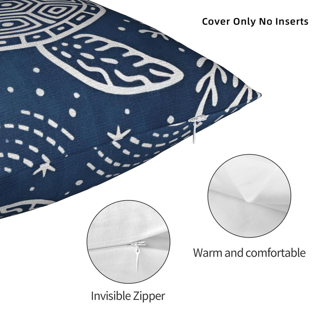 Sea Turtle Pillowcases Cute Funny Pillow Case For Chair Sofa Home Decor Comfy Pillow Cover