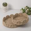 1Pc Paper Fruits Storage Basket Household Weave Vegetables High-capacity Snack Tray Paper Rope