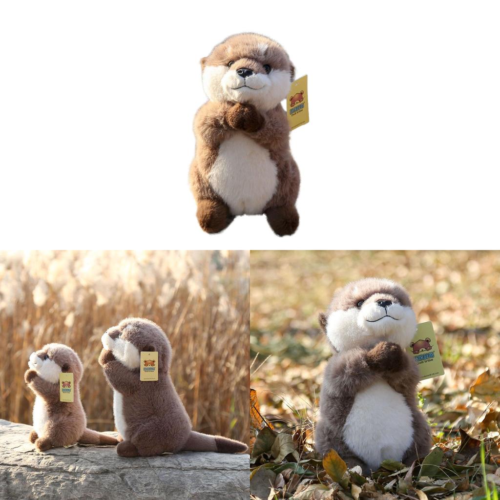 Playful Otter Plush Toy Cute Animal Doll Gift For Kids And Teens