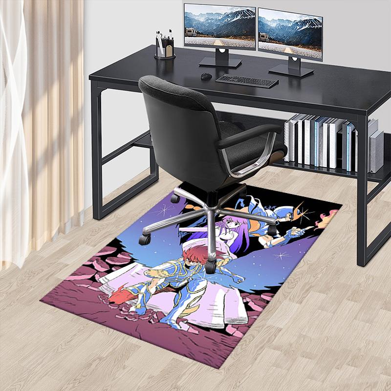 

1pc Anime Cartoon Design Office Chair Mat - Saint Seiya Theme, Non-Slip Carpet for Home Decor, Suitable for All Seasons, Perfect Gift Idea.T007 60cm by 90cm