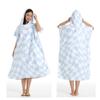 2025 Quick-Dry Hooded Swim Poncho with Zipper - Portable Bathrobe and Beach Towel