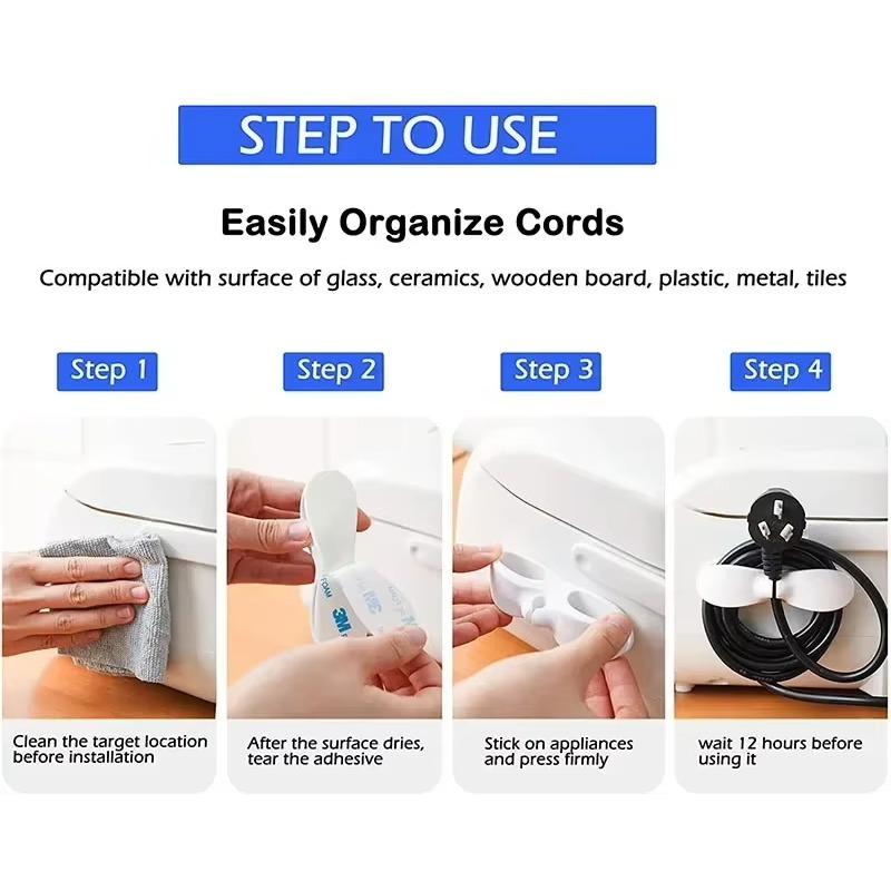 4Pcs Kitchen Appliance Cord Organizer
