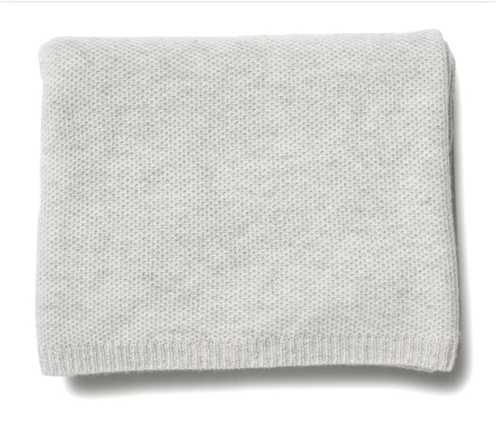 Custom Designed Comfortable Luxury Real 100% Mongolian Knit Pure Cashmere Baby Throw Blanket Euro 80*105CM or customed