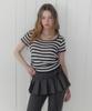 Teuwi Lilphin Shirred Square Short Sleeve Knit