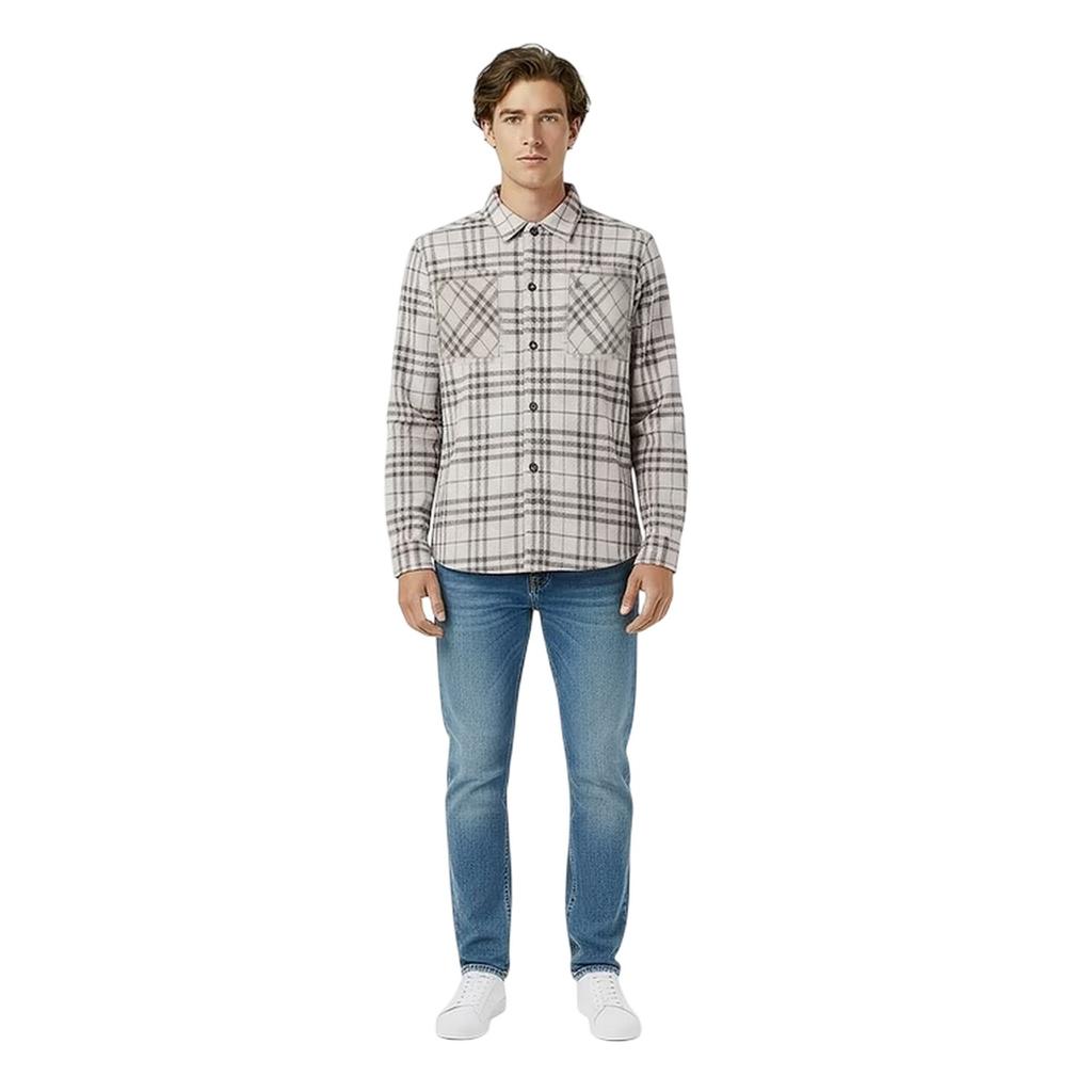Jack Wills Mens Plaid Long-Sleeved Overshirt