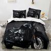 Top 3D Print Motorcycle Bedding Set Boys Girls Twin Queen King Size Duvet Cover Pillowcase Bed For boys Adult Home Textileextile