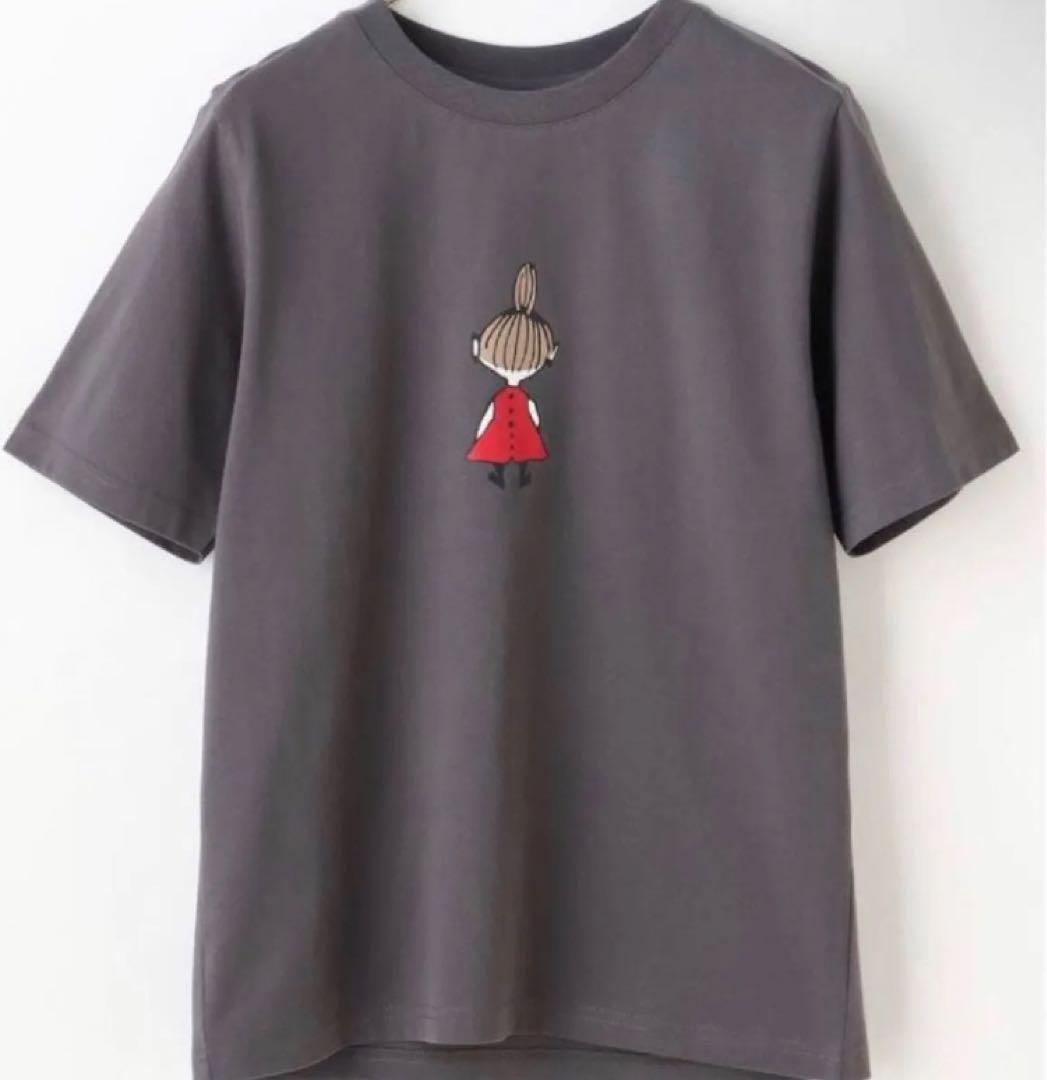 

[USED] Moomin Little My T-shirt, short sleeve, size L, flower top, Little My, Nordic style