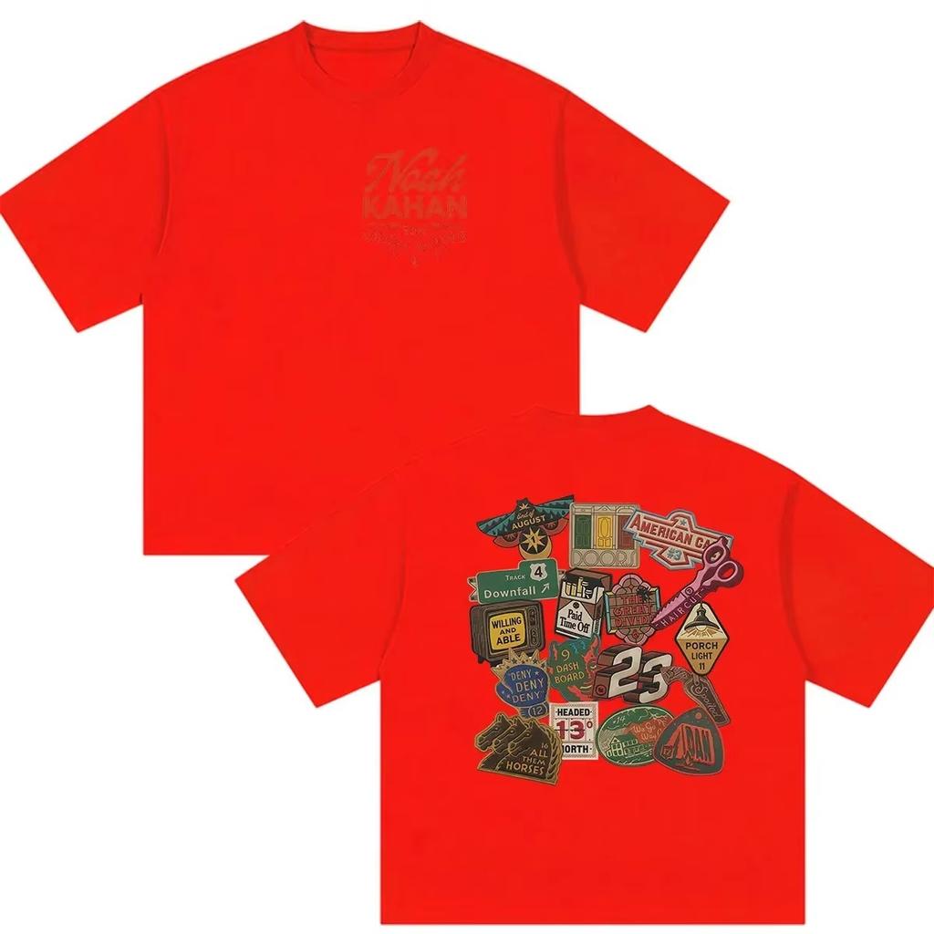 Noah Kahan The Great Divide Tour 2026 Graphic Tshirt Vintage High Quality Oversized Harajuku Clothing Short Sleeve Casual Tees