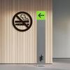 Acrylic No Smoke Sign Self-adhesive Business Office Restaurant Public Place Smoke Ban Warning Sign Wall Decoration