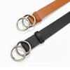 Clothing Vintage Belt Women'S Decorative Double Round Buckle Belt Jeans Belt Casual Ladies