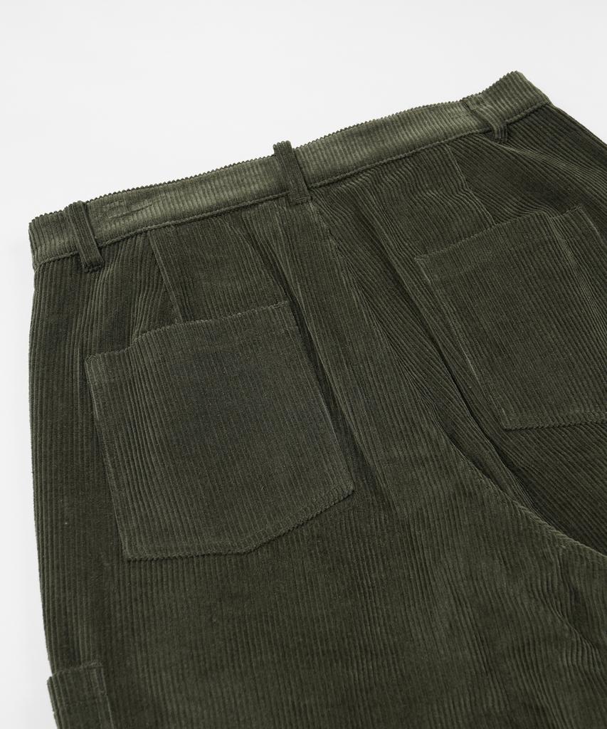 FRIZMWORKS Corduroy Wide One Tuck Pants _ Olive