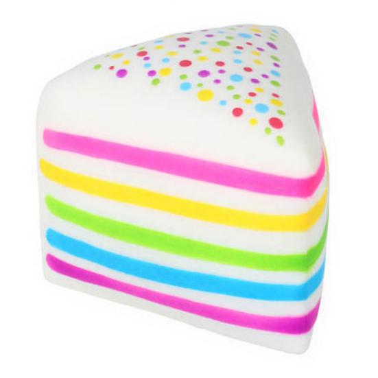 

Simulated Cake Squeeze Toy Anxiety Relief Slow Rising Rainbow Cake Stress Toy Portable Fake Food Decompression Tools 1pc