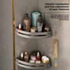 Kein Bohren Badezimmerregal Toilette Waschtisch Toilette Wandhängend Dreieckiges Aufbewahrungsregal Toilettenregal
