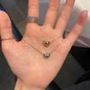 Lucky Bean Necklace: Versatile Clavicle Chain with Forest Style for Women