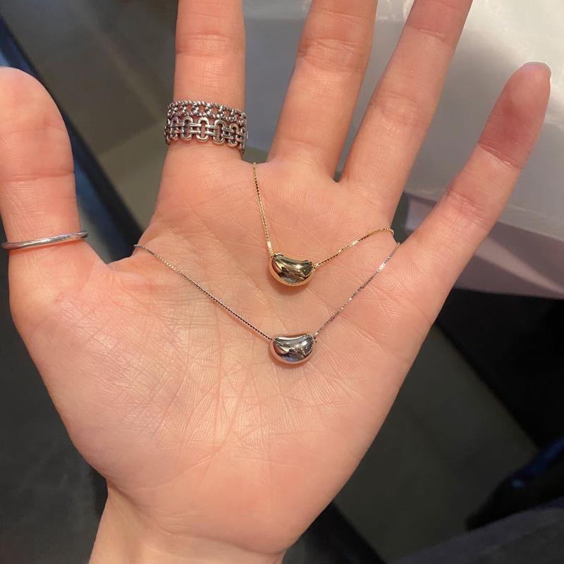 Lucky Bean Necklace: Versatile Clavicle Chain with Forest Style for Women