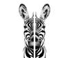 Szklana Deska Do Krojenia 2X 30X52 Zebra