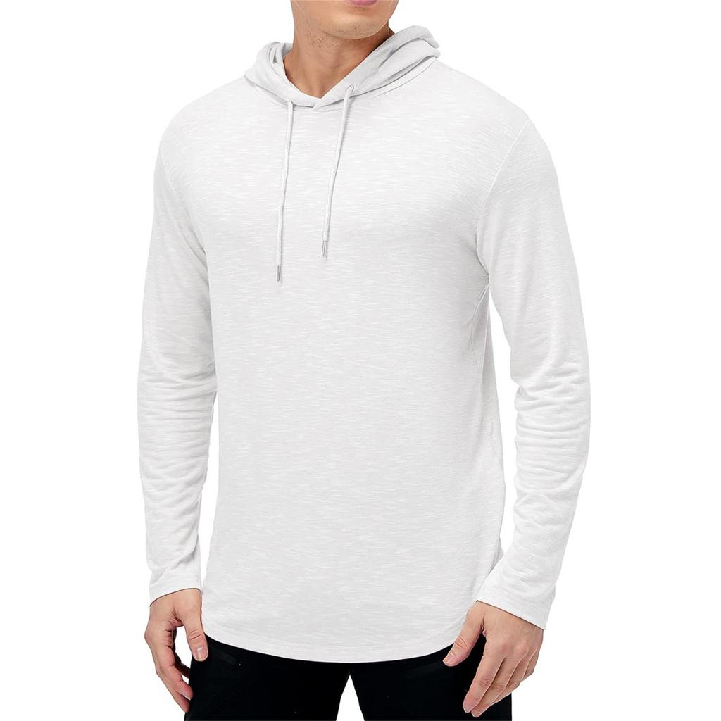 Herren Casual Kapuzenmantel Einfarbig Langärmlig Sportlicher Hoodie