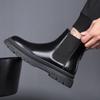 Fashion Men Luxury Fashion Chelsea Boots Black Stylish Autumn Winter Shoes Cowboy Platform Boot Cool High Chunky Original Leather Botas
