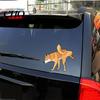 Dog Shape Car Sticker Peeing Stickers Cute Animal Waterproof PVC Sunproof Decal for Cars Trucks Windows Walls Laptops Pet Lover