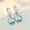 New 925 Sterling Silver Earrings for Women Original Charm Double Hoop Earrings Pave CZ Fine Engagement Anniversary Jewelry Gift