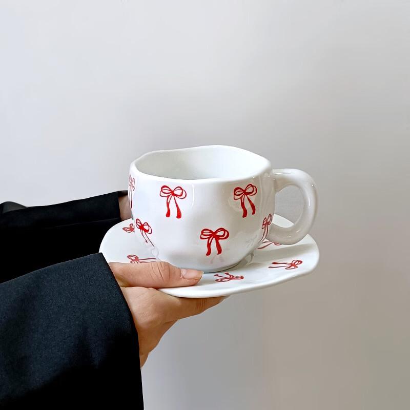 Sangqi Ceramic Coffee Cup and Saucer Set