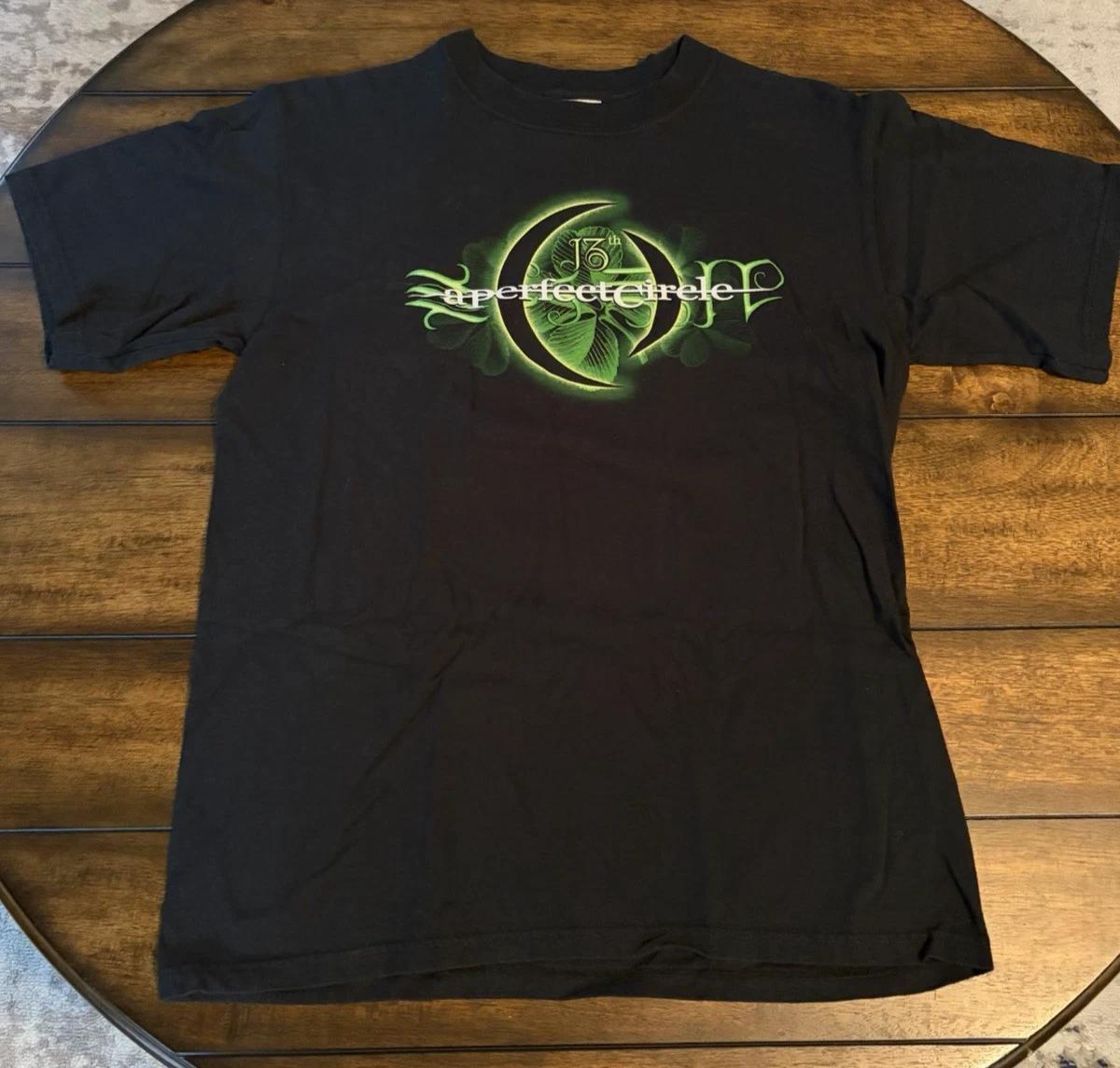A Perfect Circle T-Shirt Mens Medium Black 13th Step 2003 Concert Tour Vintage XL