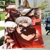 Tokyo Ghoul Japan Anime Cartoon Soft Plush Blanket,Flannel Blanket Throw Blanket for Living Room Bedroom Bed Sofa Picnic Cover