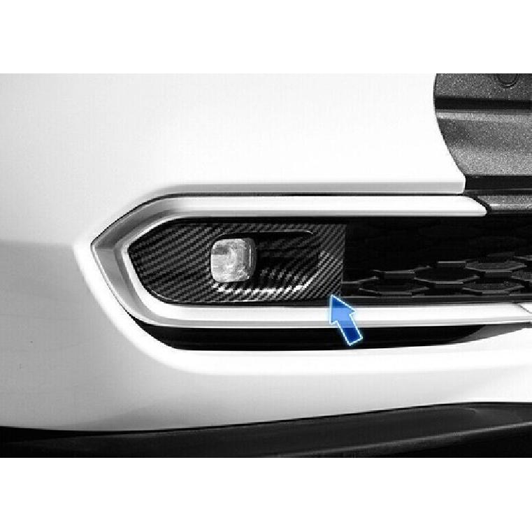 For Toyota Sienna 2021-2025 ABS Carbon Fiber Front Fog Light Eyelid Molding Trim