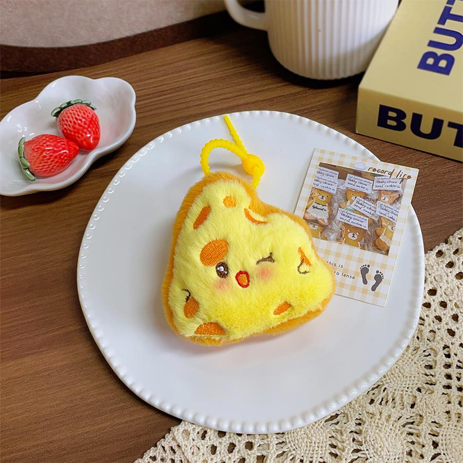 Creative Food Plush Pendant: Cake, Baguette, Croissant Doll - Fun Graduation Gift