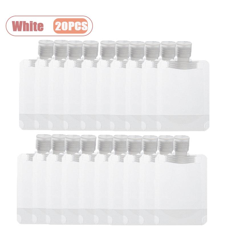 10-80PCS Travel Refillable Pouch Disposable Portable Bottle Bag for Shampoo Lotion Body Wash Facial Cleanser Cosmetics
