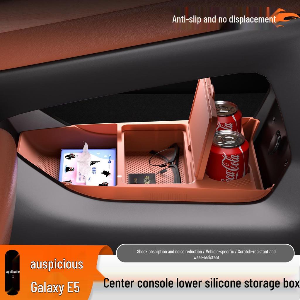 2024 Geely Galaxy E5 Center Console Silicone Storage & Cup Holder Interior Mod