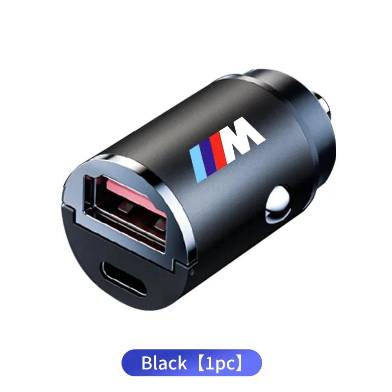 Neues 60W Autoladegerät USB Typ-C Schnellladung Zigarettenanzünder Zubehör Für BMW M X1 X3 X5 X6 X7 E30 E90 M3 E84 E83 F25