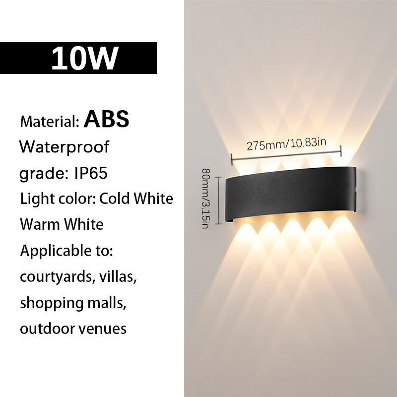 Led Up & Down Wall Lamp Motion Sensor Waterproof Lighting Garden Decoration AC85-265V Indoor&Outdoor Wall Lights For Living Room